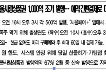 서울시, 광역 서울사랑상품권 1,000억 조기 발행… 예약‧간편결제로 더 쉽고 편리하게